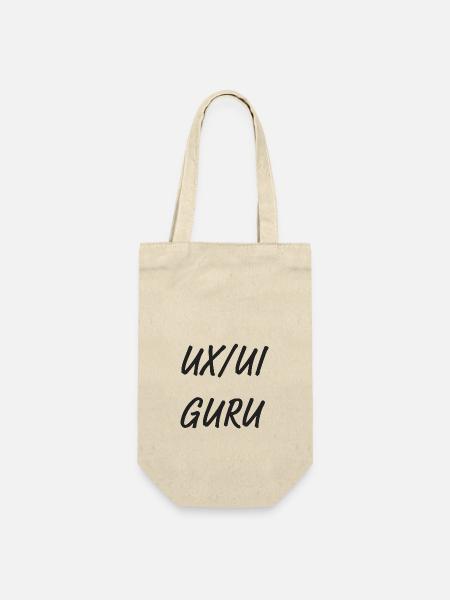 UX/UI Guru - Geschenkbeutel für Flaschen - Natur