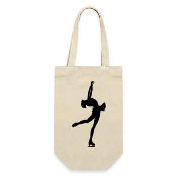 Great design for a figure skater - Gift Bag for Bottles - nature - Front