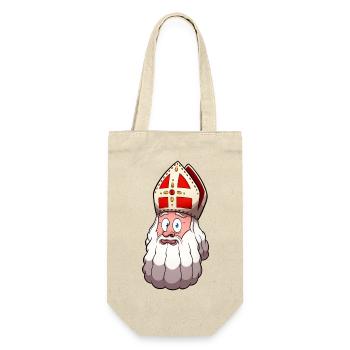 Saint Nicholas Face - Gift Bag for Bottles - nature - Front