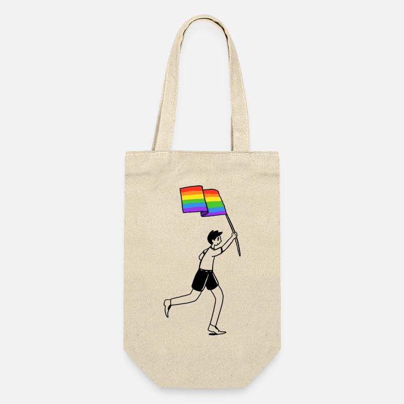 Pride - Geschenkbeutel für Flaschen - Natur