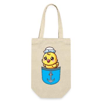 Sailor Maritime Chick Seafaring Sailor Child - Gift Bag for Bottles - nature - Front
