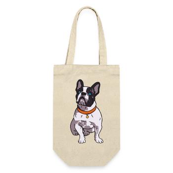 French Bulldog Lover - Gift Bag for Bottles - nature - Front