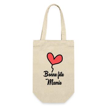 OMA. MAMA. MUTTERTAG. ALLES GUTE ZUM OMA-TAG - Geschenkbeutel für Flaschen - Natur - Vorne