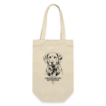Chesapeake Bay Retriever Dad Hunde Hund Wilsigns - Geschenkbeutel für Flaschen - Natur - Vorne