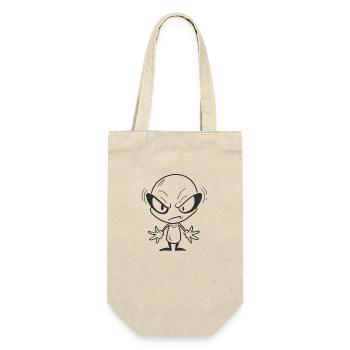 Grumpy Alien - Gift Bag for Bottles - nature - Front