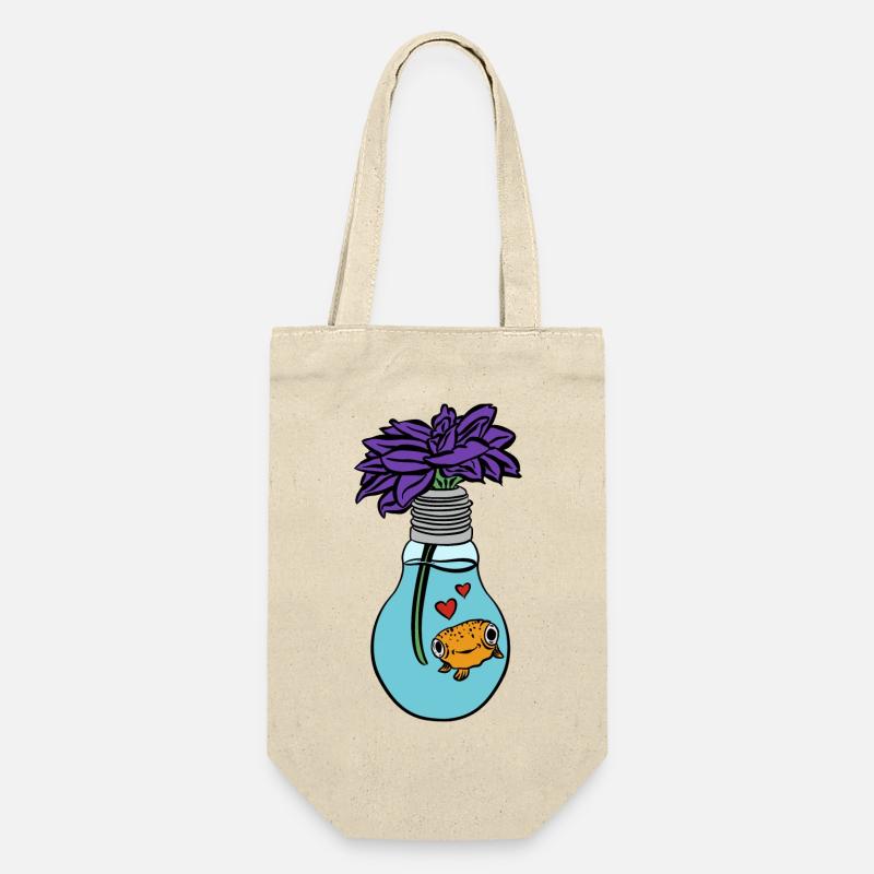 Poisson fleur - Sac à bouteille - nature