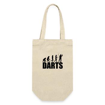 Darts Sports Fun - Gift Bag for Bottles - nature - Front