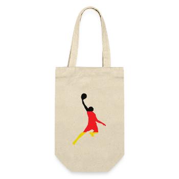 Basketball Sieg Deutschland - Geschenkbeutel für Flaschen - Natur - Vorne