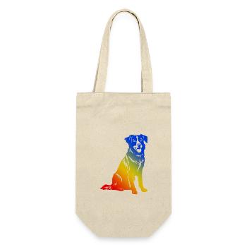 Australian Shepherd Dog Multicolored - Gift Bag for Bottles - nature - Front