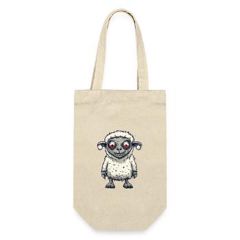Sheep Halloween Comic Funny - Gift Bag for Bottles - nature - Front