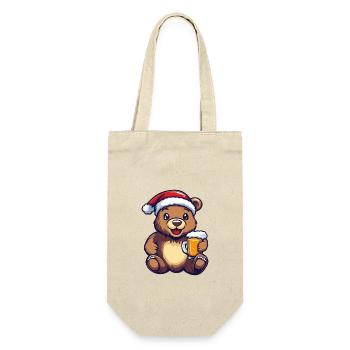 Bear Beer Noël - Sac à bouteille - nature - Devant