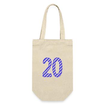 20. 20 YEARS. 20th ANNIVERSARY. 20TH ANNIVERSARY. - Gift Bag for Bottles - nature - Front