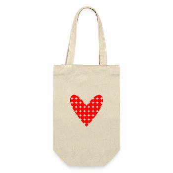 VALENTINE'S DAY. Bachelorette party. I LOVE YOU. I LOVE YOU. LOVE - Gift Bag for Bottles - nature - Front
