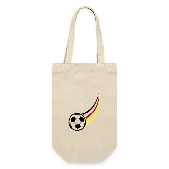 Fussball Team Deutschland - Geschenkbeutel für Flaschen - Natur - Vorne