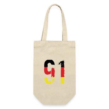 91 Number Germany Jersey - Gift Bag for Bottles - nature - Front