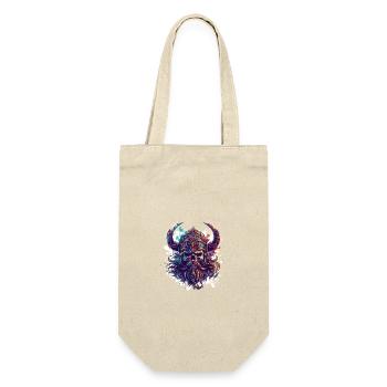 Viking Odin Skull - Gift Bag for Bottles - nature - Front