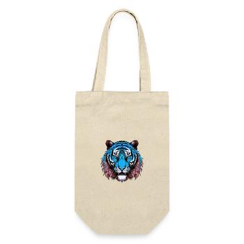 Tiger Portrait Colorful - Gift Bag for Bottles - nature - Front
