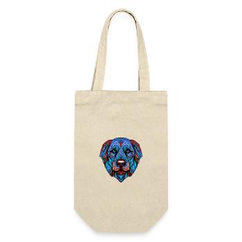 Kangal Hund Porträt Bunt - Geschenkbeutel für Flaschen - Natur - Vorne