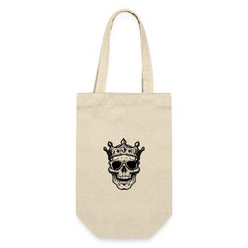 Skull King Crown - Gift Bag for Bottles - nature - Front
