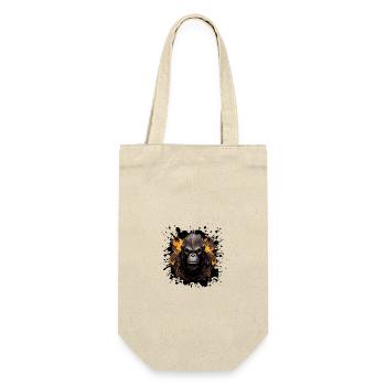 Gorilla Portrait - Gift Bag for Bottles - nature - Front