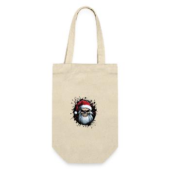 Père Noël Crâne Père Noël Père Noël - Sac à bouteille - nature - Devant
