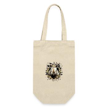 Tête de rhinocéros Portrait Couronne - Sac à bouteille - nature - Devant
