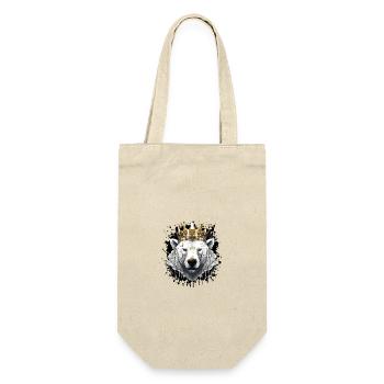 Polar Bear Head Portrait Animal Polar Bear Crown - Gift Bag for Bottles - nature - Front
