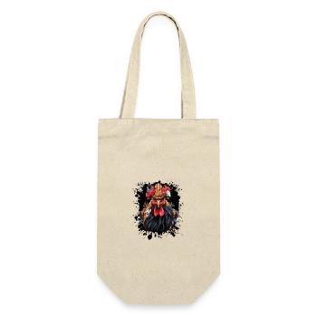 Rooster Head Portrait Crown - Gift Bag for Bottles - nature - Front