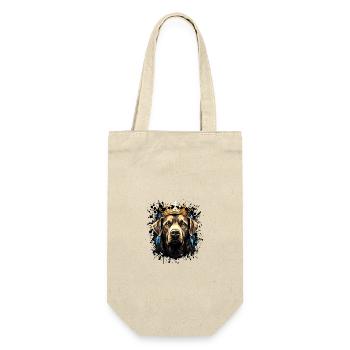 Labrador Dog Head Portrait Crown - Gift Bag for Bottles - nature - Front