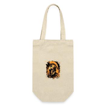 Spartan Helmet Warrior - Gift Bag for Bottles - nature - Front