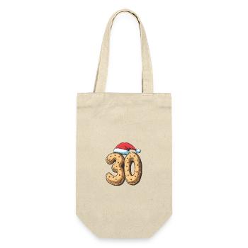 30 Numéro Noël - Sac à bouteille - nature - Devant