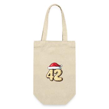 42 Number Christmas - Gift Bag for Bottles - nature - Front