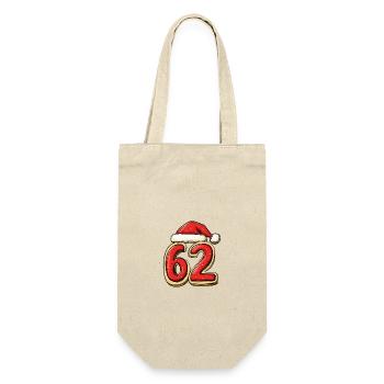 62 Number Christmas - Gift Bag for Bottles - nature - Front