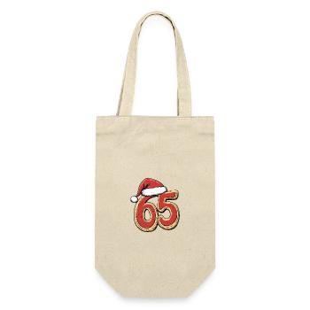 65 Number Christmas - Gift Bag for Bottles - nature - Front