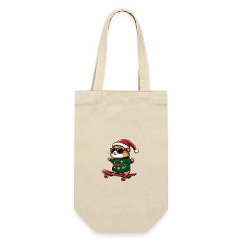 Hamster Christmas Funny - Gift Bag for Bottles - nature - Front