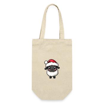 Mouton Noël Mignon - Sac à bouteille - nature - Devant