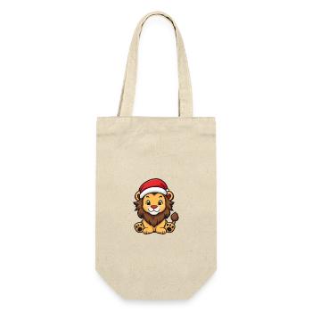 Lion Noël Mignon - Sac à bouteille - nature - Devant