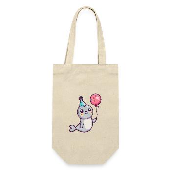 Seal Animal Birthday Baby - Gift Bag for Bottles - nature - Front
