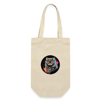 Portrait mignon de chat persan avec des éclaboussures de couleur - Sac à bouteille - nature - Devant