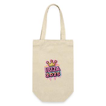 Ibiza 2025 Party - Geschenkbeutel für Flaschen - Natur - Vorne