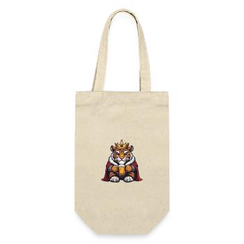 Tiger Bier Lustig - Geschenkbeutel für Flaschen - Natur - Vorne