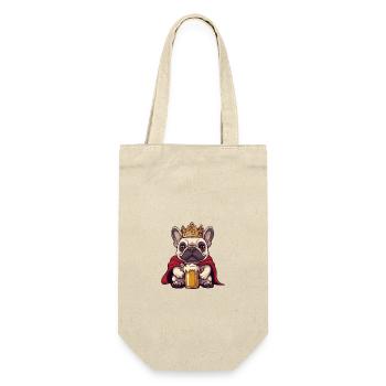 Buldog Français Chien Bière Drôle - Sac à bouteille - nature - Devant