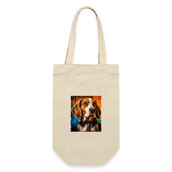 Beagle Dog Portrait - Gift Bag for Bottles - nature - Front