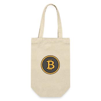 Pièce Bitcoin | Symbole de la crypto-monnaie BTC - Sac à bouteille - nature - Devant