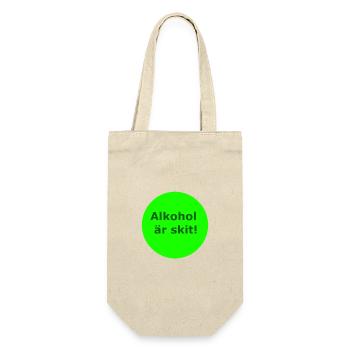 Alcohol is shit(Green circle) - Gift Bag for Bottles - nature - Front