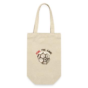 Shoot the ball - Geschenkbeutel für Flaschen - Natur - Vorne