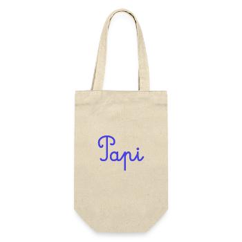 PAPY. FÊTE DES PÈRES. BONNE FÊTE PAPY. JE T'AIME. - Sac à bouteille - nature - Devant
