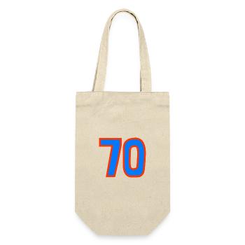 70. 70 ANS. 70e ANNIVERSAIRE. ANNIVERSAIRE 70 ANS. - Sac à bouteille - nature - Devant