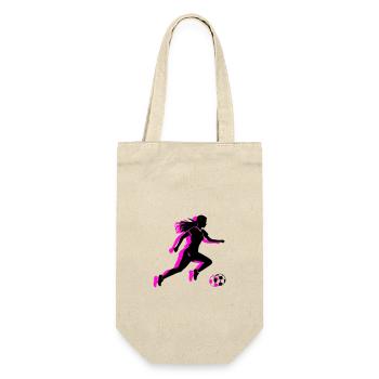 Soccer Woman Symbol Soccer Player Woman - Gift Bag for Bottles - nature - Front