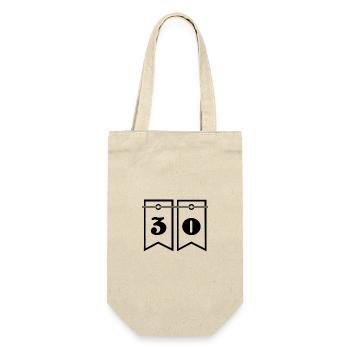 ANNIVERSAIRE. HAPPY BIRTHDAY. JOYEUX ANNIVERSAIRE. - Sac à bouteille - nature - Devant